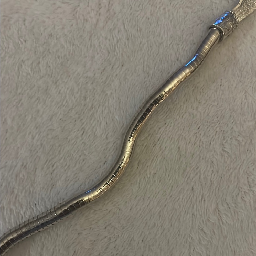 Silver Snake Necklace - Picture 9 of 12